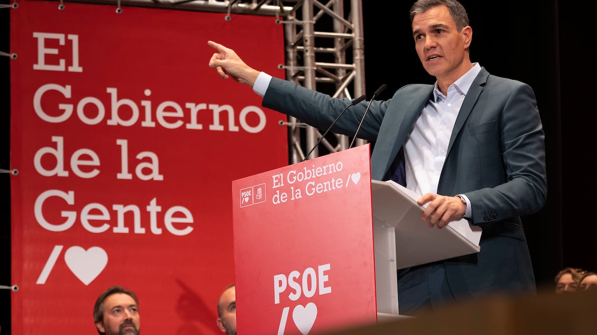 Le chef du gouvernement espagnol, président du PSOE et de l'Internationale socialiste, Pedro Sanchez.