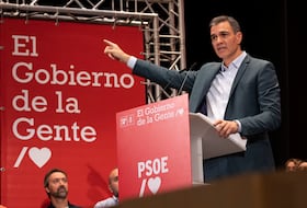 Le chef du gouvernement espagnol, président du PSOE et de l'Internationale socialiste, Pedro Sanchez.
