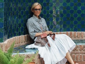 La créatrice de mode américaine, Tory Burch, fondatrice de la maison éponyme de prêt-à-porter de luxe.