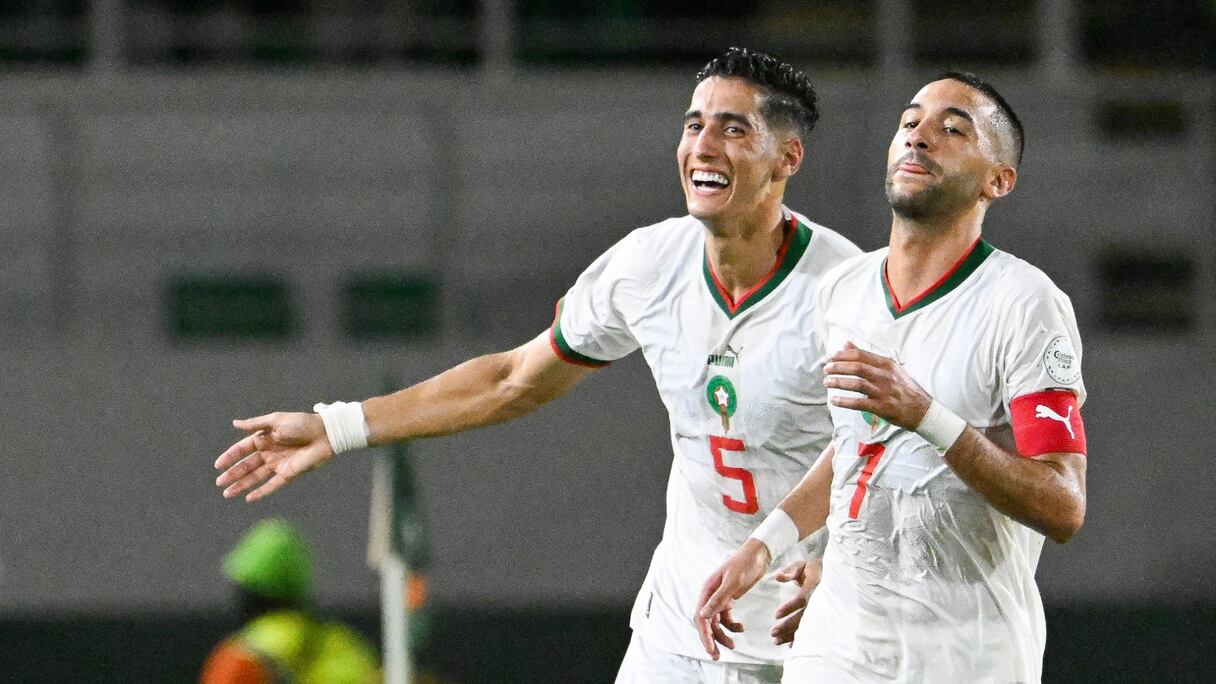 Hakim Ziyech et Nayef Aguerd.