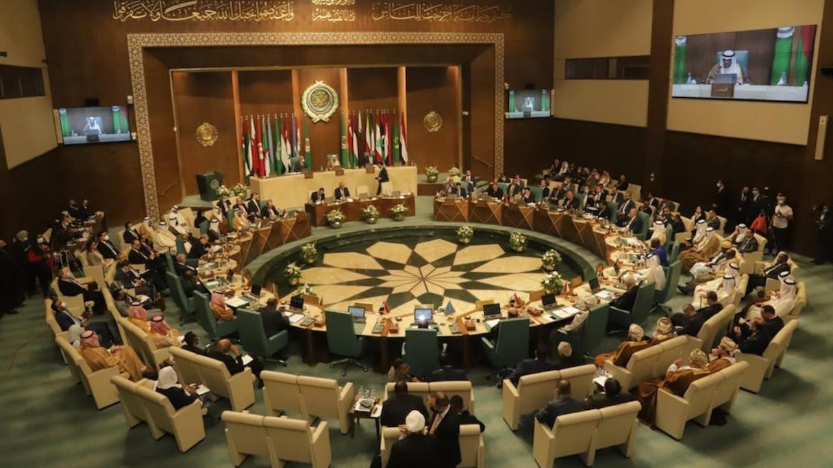 Ouverture au Caire des travaux du Conseil de la Ligue des Etats arabes au niveau des ministres des AE, le mercredi 9 mars 2022.