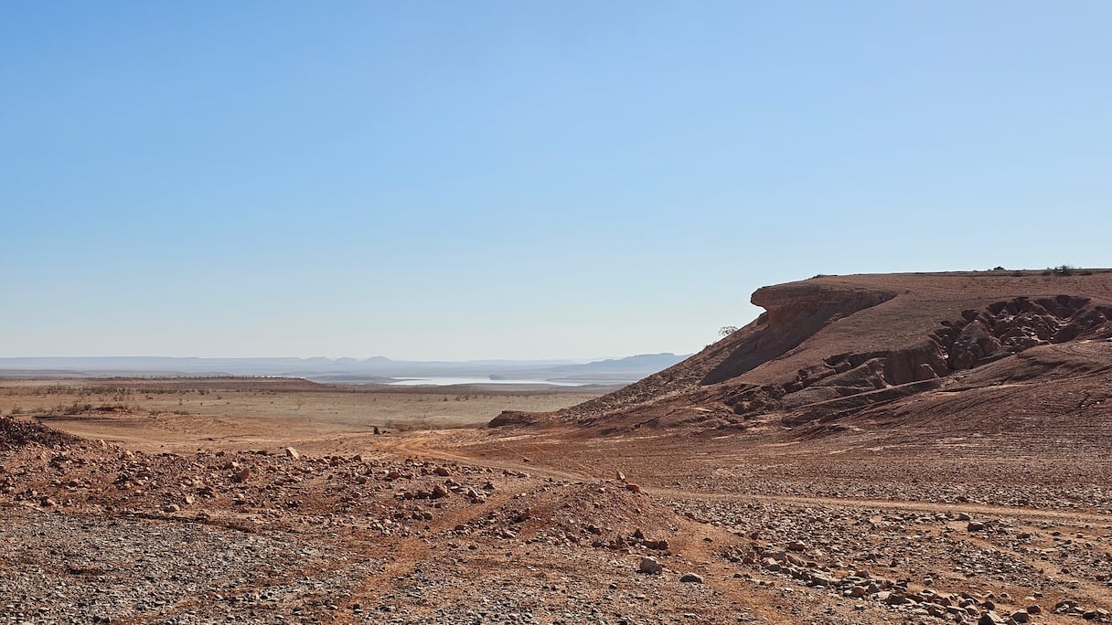 جفاف سد المسيرة: هذه الأراضي كانت مغمورة بالمياه قبل 7 سنوات. خاص (Le360)