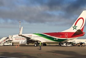 L'avion qui devait transporter l'équipe nationale U23 en Algérie pour participer au CHAN, le vendredi 13 janvier 2023 à l'aéroport Rabat-Salé.