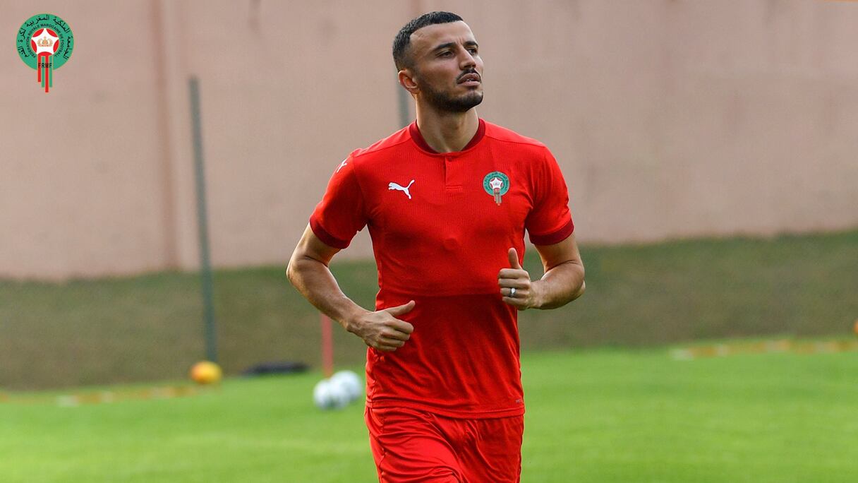 Romain Saïss, défenseur central et capitaine des Lions de l'Atlas.