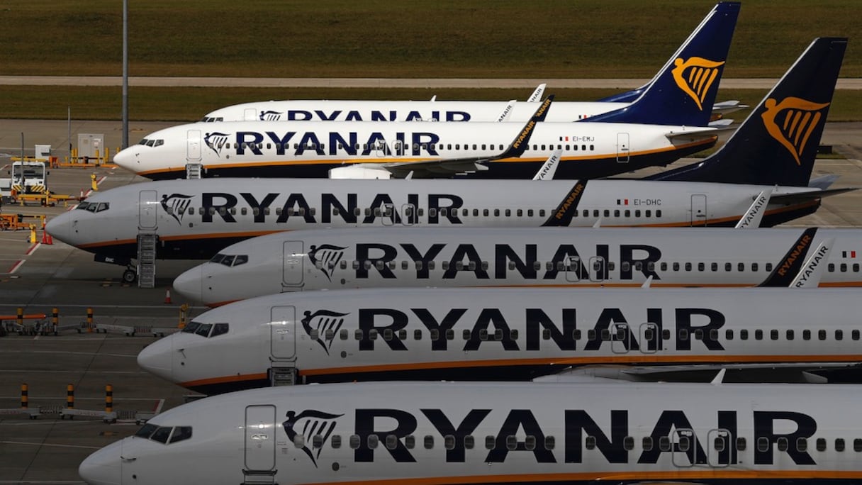 Des avions de la compagnie aérienne Ryanair.