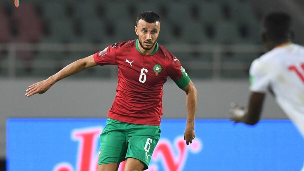 Romain Saïss face à la Guinée.
