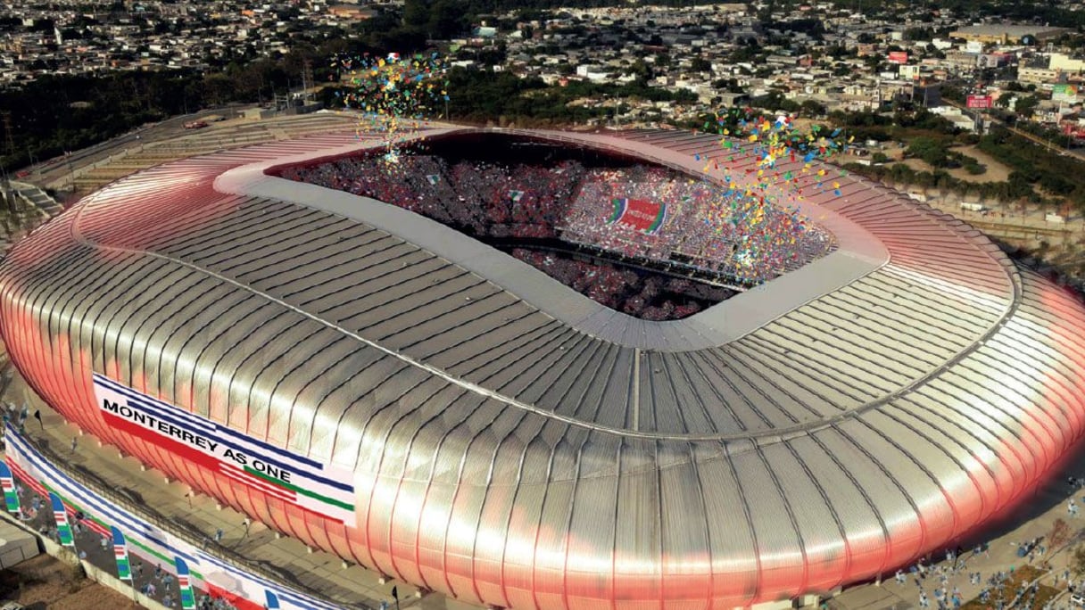Le BBVA Bancomer Stadium de Monterrey, Mexique. (53,460 places)