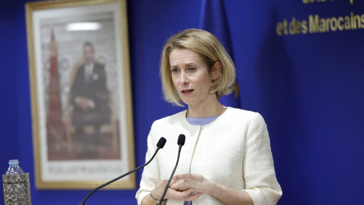 La Haute représentante de l’UE et vice-présidente de la Commission européenne (CE), Kaja Kallas, jeudi 16 avril 2026 à Rabat.