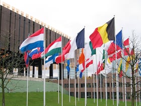 Bâtiments de la Cour de justice de l'Union européenne à Kirchberg, au Luxembourg.